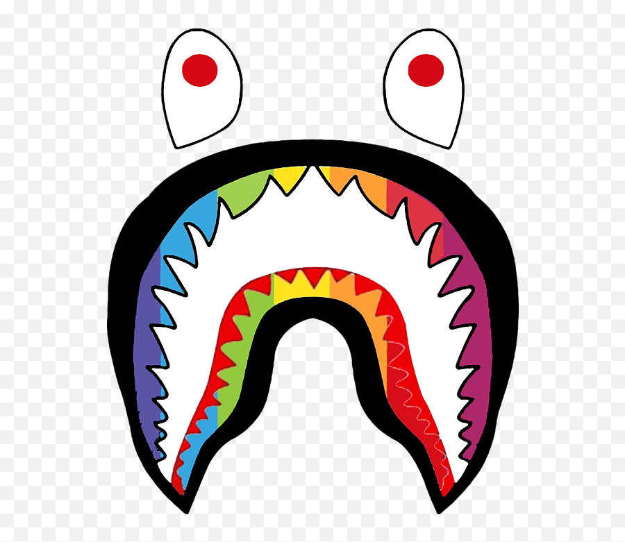 Bape Mouth - Transparent Bape Shark Logo Png Emoji,Bape Logo