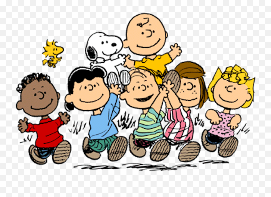 Toons Clipart Snoopy - Charlie Brown Group 640x480 Png Peanuts Cast Emoji,Snoopy Clipart