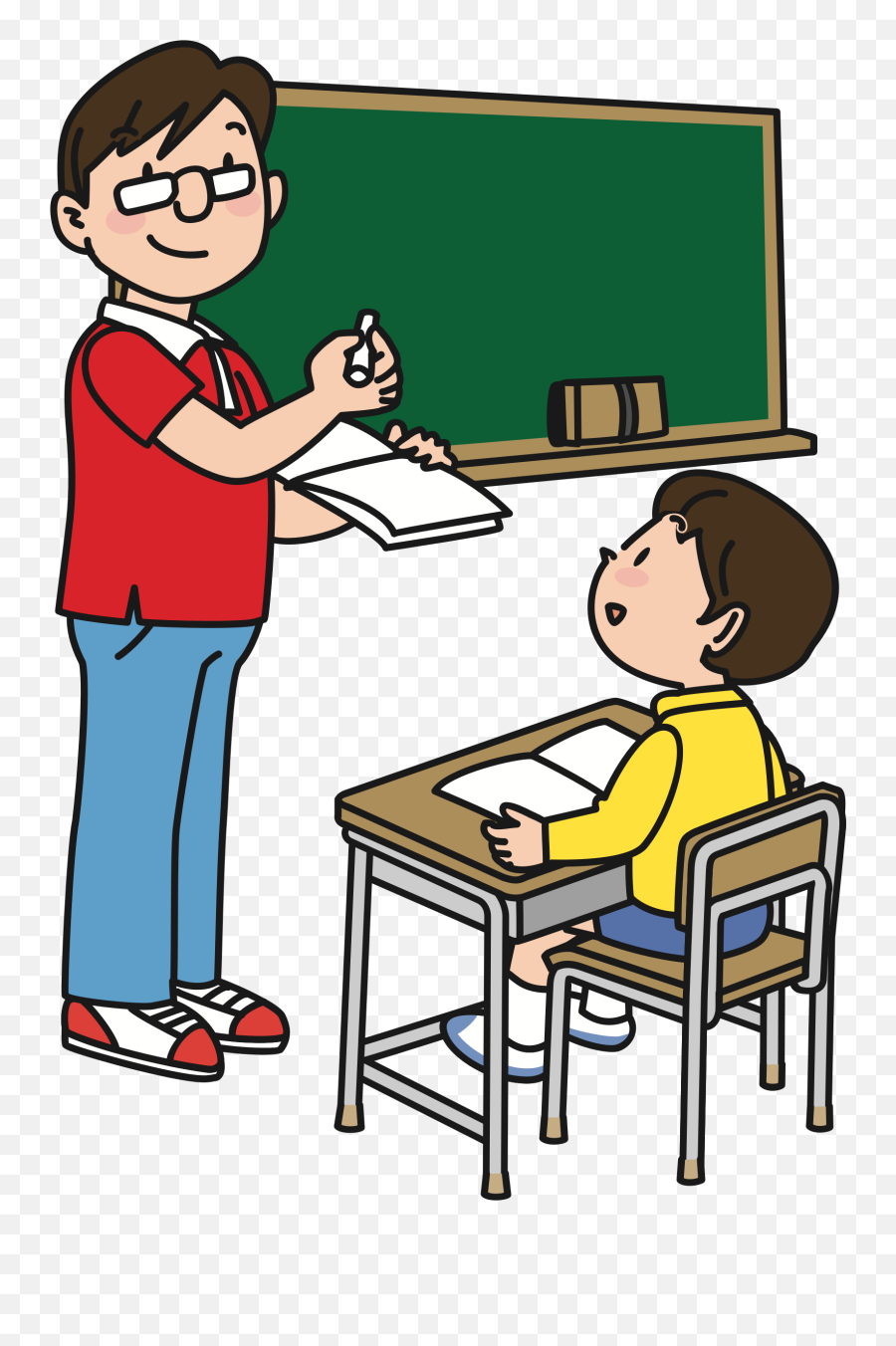 Teacher And Student Clipart - Conversation Teacher And Student Clipart Emoji,Student Clipart