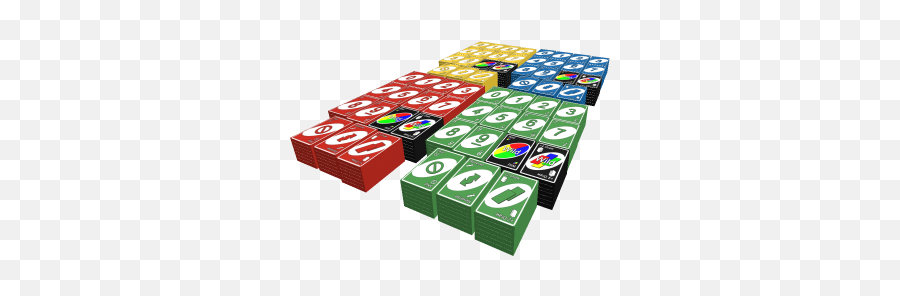 Uno Cards 7 Set - Roblox Plastic Emoji,Uno Cards Png