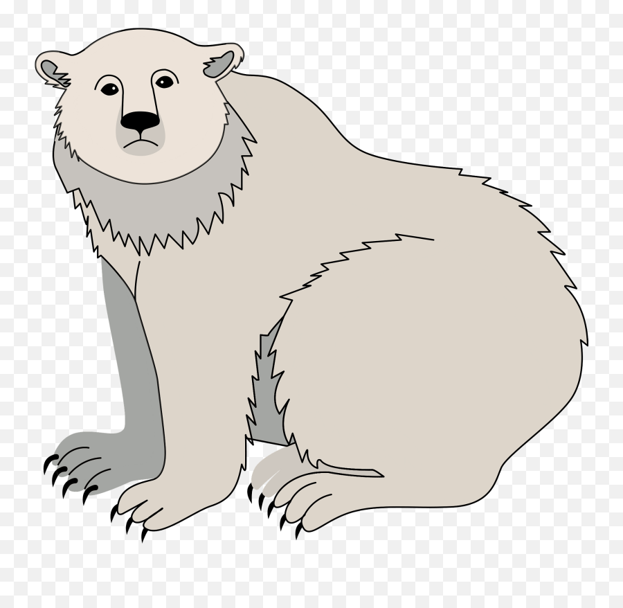 Polar Bear Clipart Free Download Transparent Png Creazilla - Polar Bear Clipart Creazilla Emoji,Polar Bear Clipart