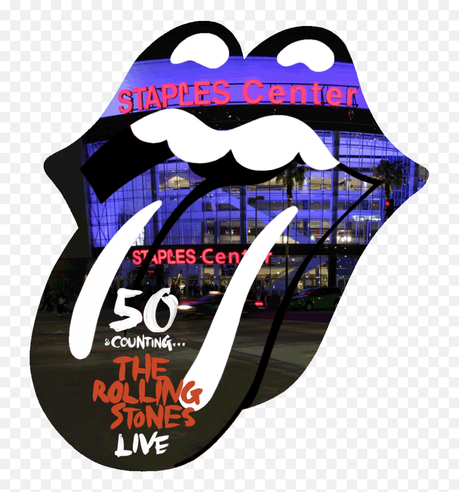 Download Hd May 20 2016 - Staples Center Transparent Png Rolling Stones Sticker Designs Emoji,Staples Logo