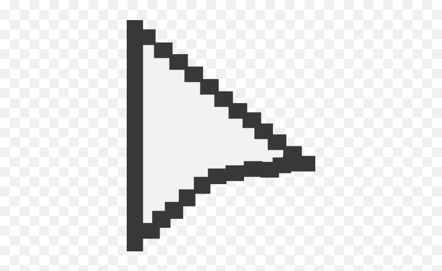 Pixel Triangle Pointer Graphic - Arrow Symbols Free Legal Pad With Date On Top Emoji,Transparent Pixel