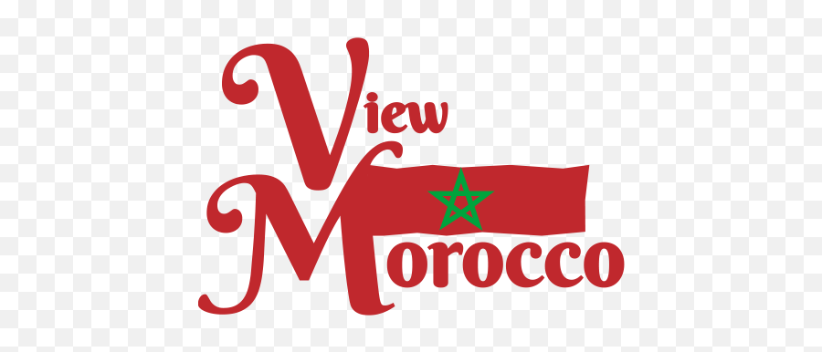 In The Atlas Mountains View Morocco Emoji,Red Logo With Mountains