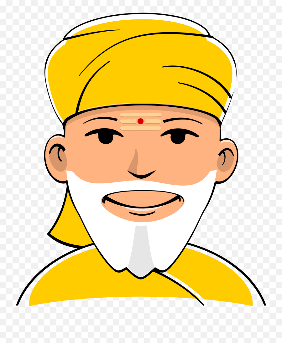 Free Download Happiness Clipart Turban Happiness Pagri - Png Pandit Face Emoji,Happiness Clipart