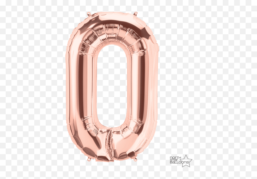 34 Rose Gold Numbers - 50 Rose Gold Balloons Full Size 0 Balloon Rose Gold Emoji,Gold Balloons Png