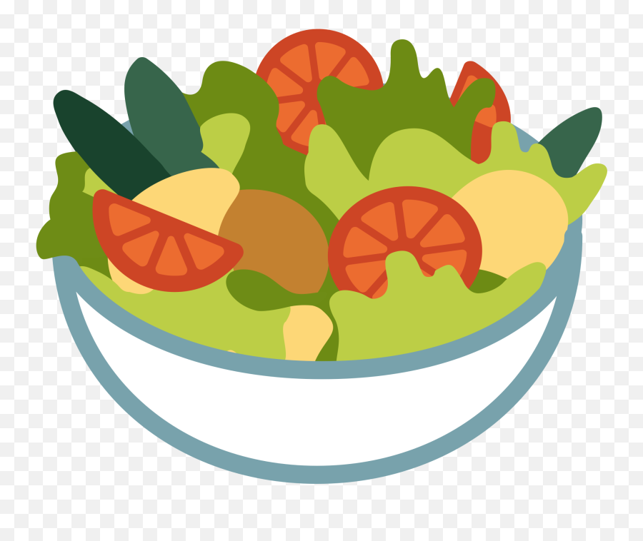 Salad Clipart Png - Cartoon Transparent Background Salad Clipart Emoji,Salad Clipart