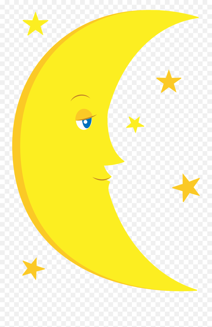 Half Moon Clipart - All White Sweet 16 Party Ideas Emoji,Moon Clipart
