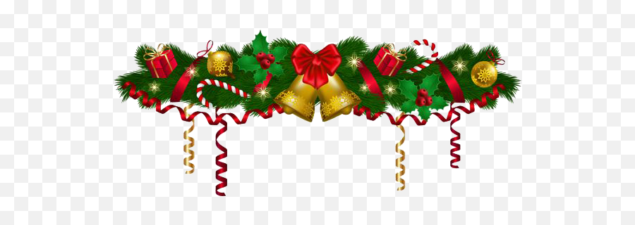 Border Christmas Garland Png Download Transparent Emoji,Christmas Wreath Png Transparent