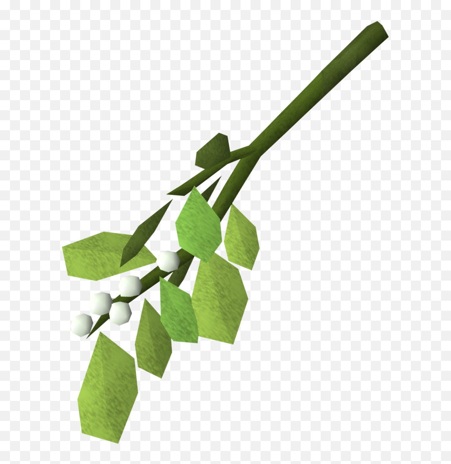 Festive Mistletoe - Twig Emoji,Mistletoe Png