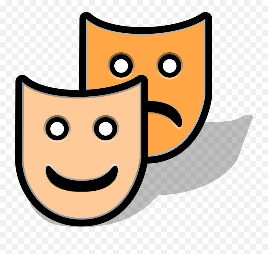 Theatre Symbol - Clipart Best Acting Symbols Cartoon Png Emoji,Theater Clipart
