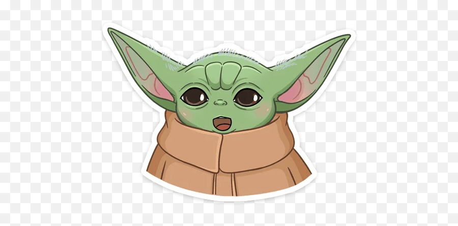 Telegram Emoji,Cute Yoda Clipart