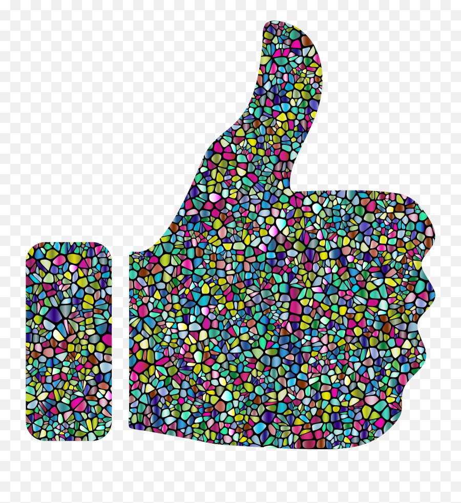With Transparent Background Clipart - Transparent Colorful Thumbs Up Emoji,Thumbs Up Transparent