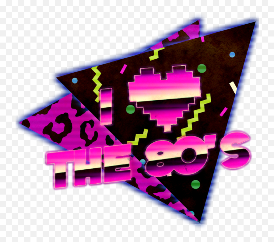Love The 80s Png Transparent Png Image - Diseño Grafico Años 80 Emoji,80s Png