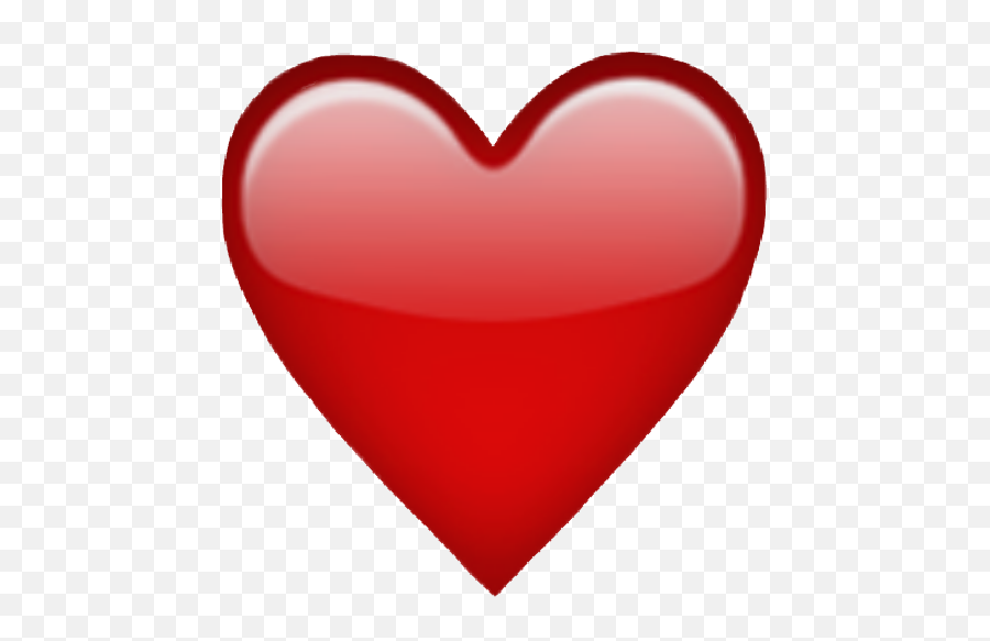 Simple Basic Red Heart Iphone Emoji - Big Red Heart,Heart Emoji Png