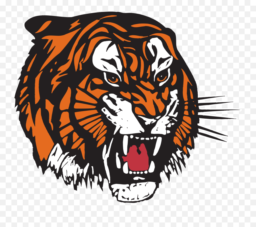 Medicine Hat Tigers - Cartoon Tiger Head Png Emoji,Tiger Logo