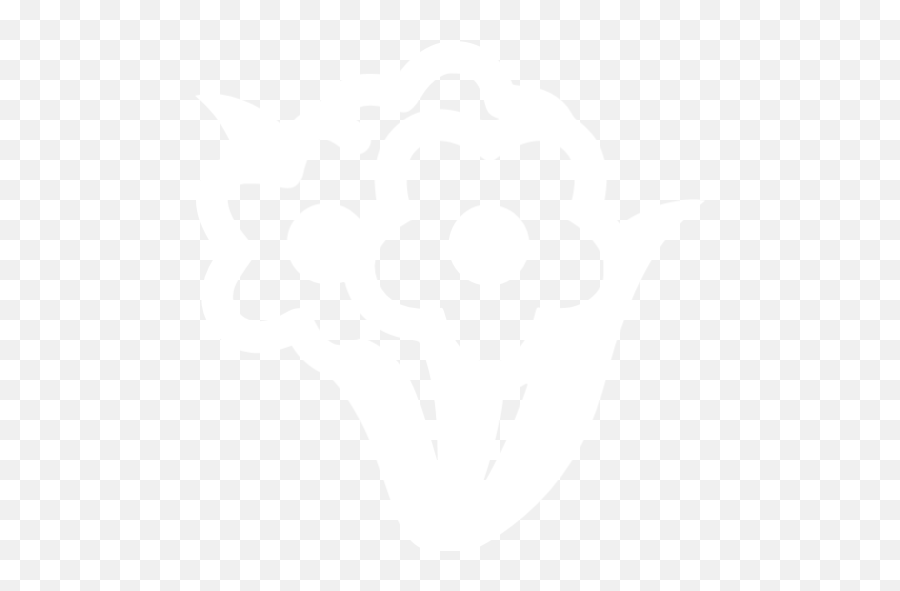White Bunch Flowers Icon - Flowers Icon White Emoji,Flower Icon Png