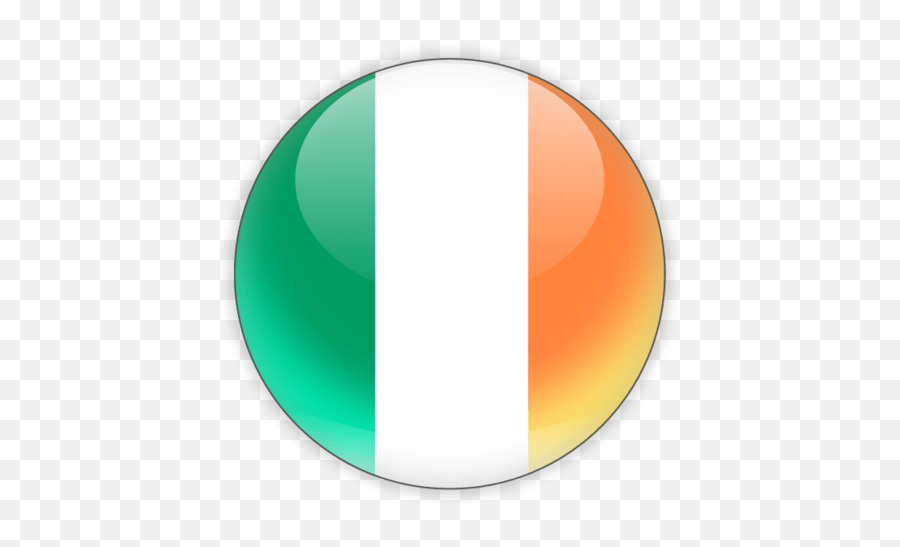 Irish Flag Circle Icon Transparent Png - Ireland Flag Round Icon Emoji,Ireland Png