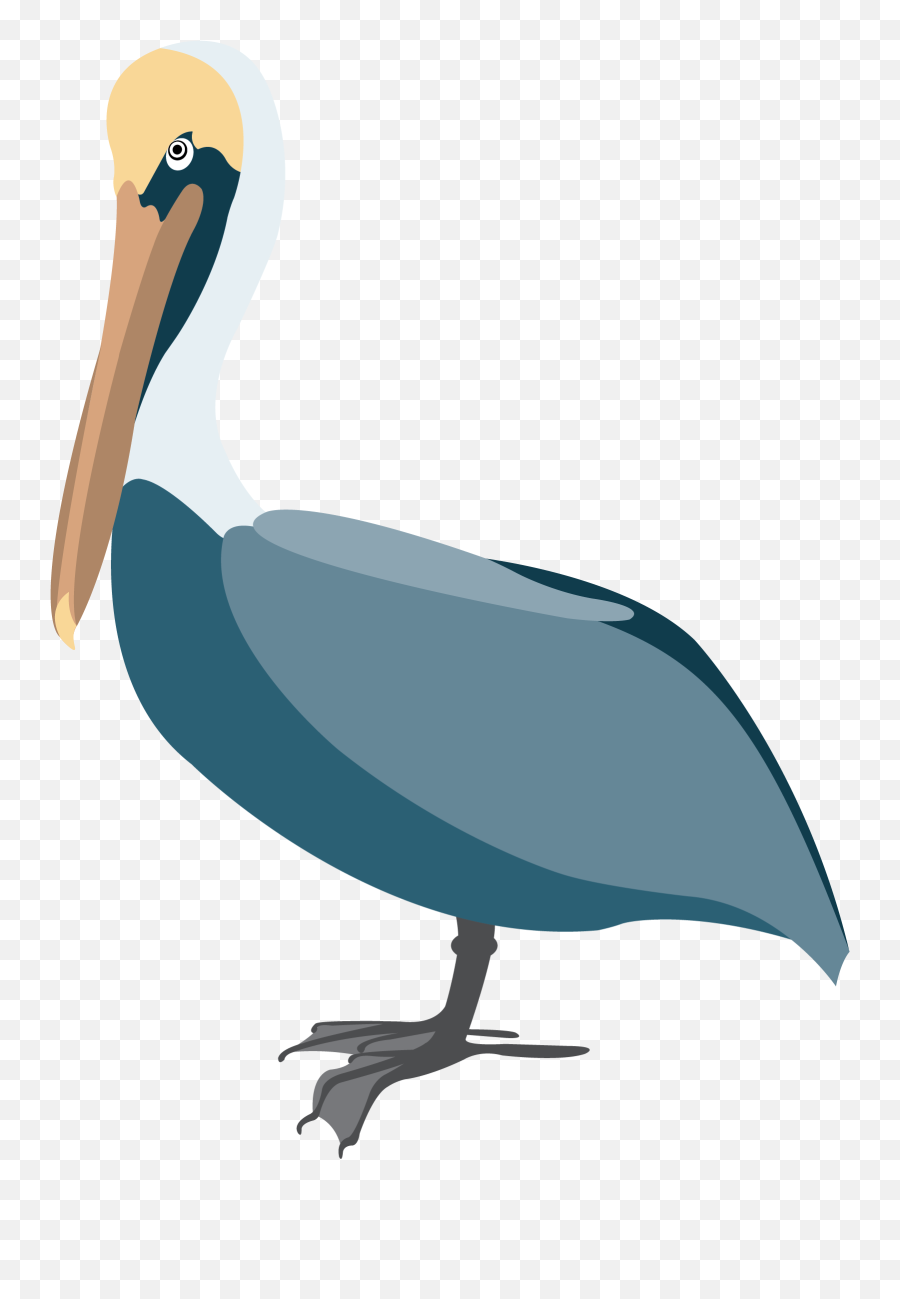 Pelican Vector Clip Art - Long Emoji,Pelican Clipart