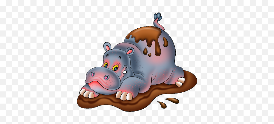 Clipart - Clipart Cartoon Hippo Emoji,Hippo Clipart
