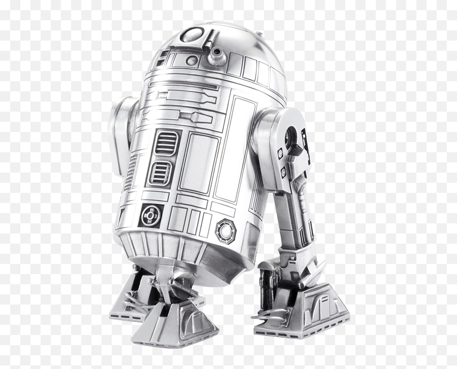 R2 - D2 Pewter Star Wars Transparent Cartoon Jingfm Emoji,R2d2 Clipart Black And White
