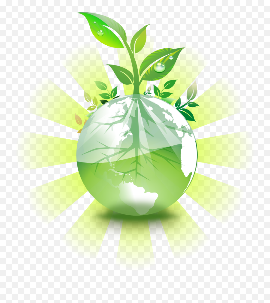 Drawing Green Globe With Sprout Free Image Download Emoji,Sprout Clipart