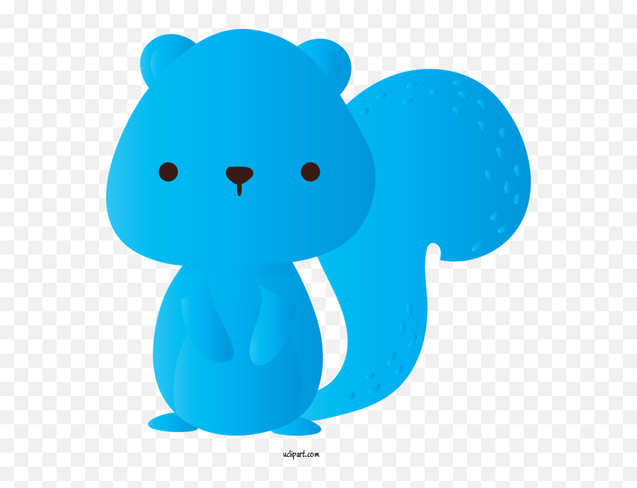 Animals Blue Cartoon Bear For Squirrel - Squirrel Clipart Emoji,Cartoon Bear Png