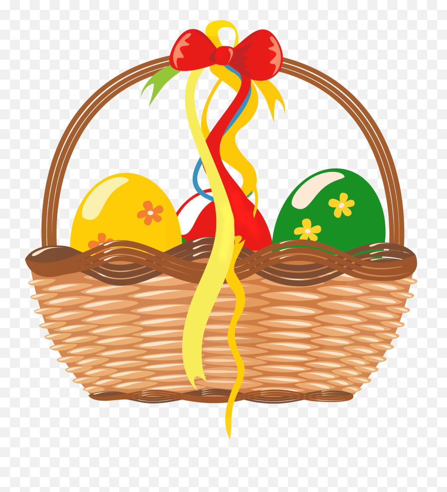 Gift Basket Empty T Basket Clipart - Portable Network Graphics Emoji,Easter Basket Clipart