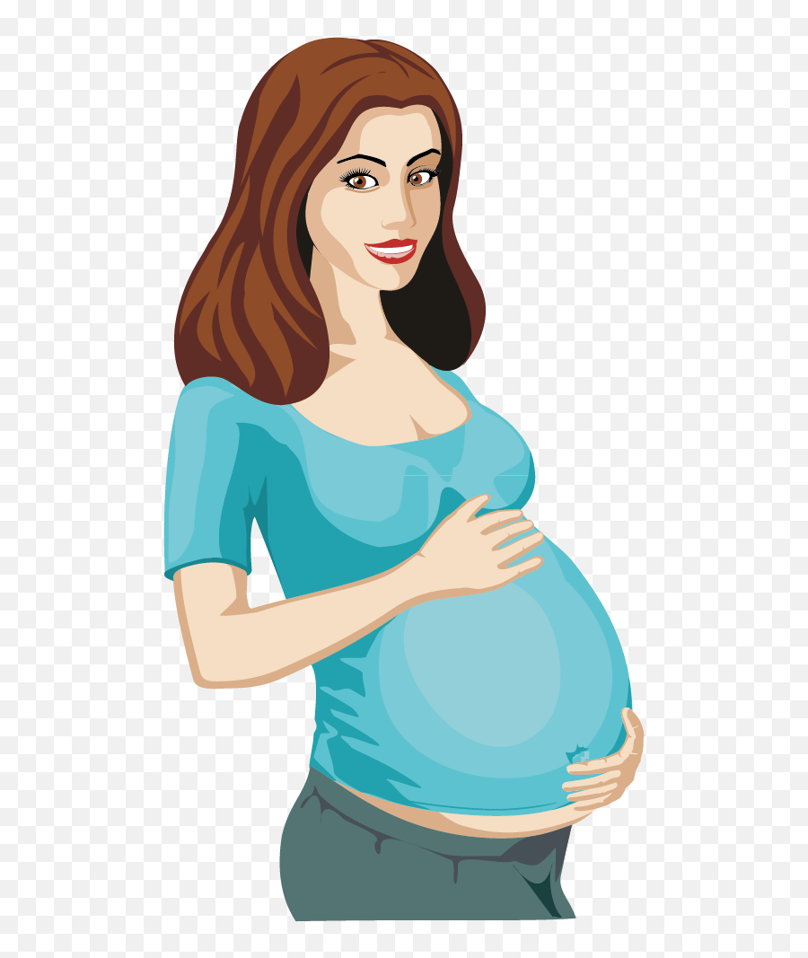 Pregnancy Woman Clip Art - Women Pregnant Vector Emoji,Pregnant Woman Clipart