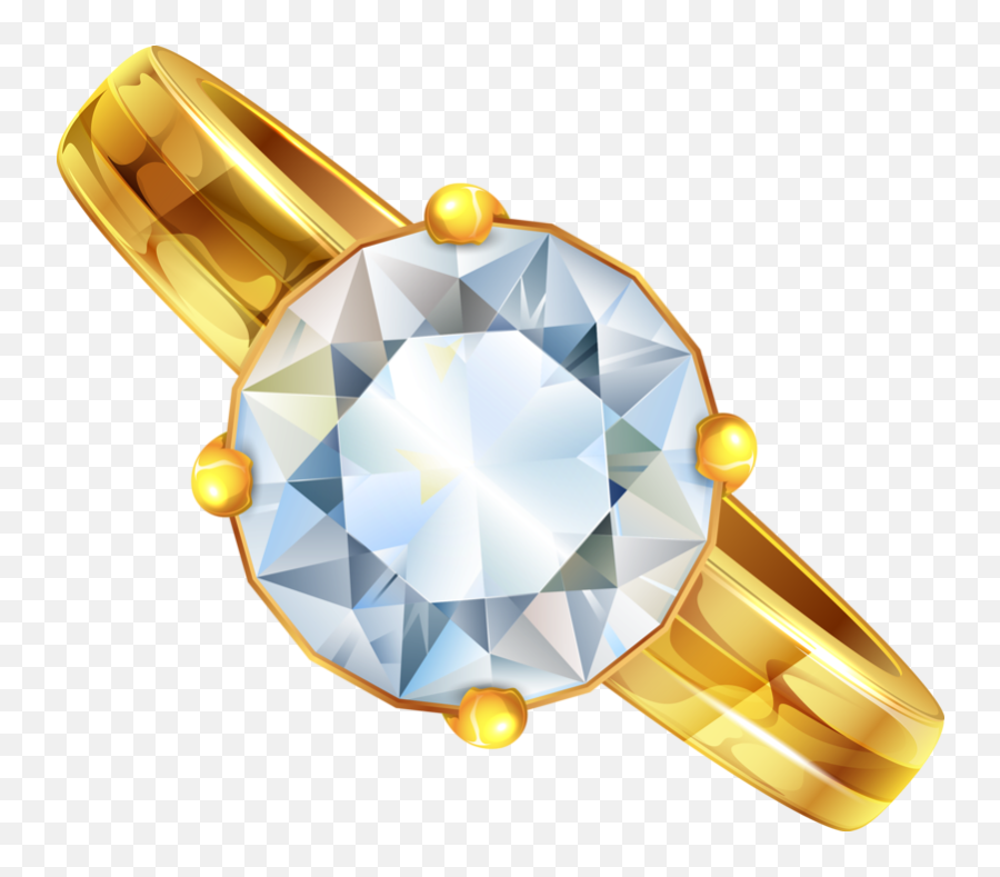 Gemstone Png - Diamond Jewellery Anel Ring Gemstone Cartoon Jewellery Png Cartoon Emoji,Crystal Clipart