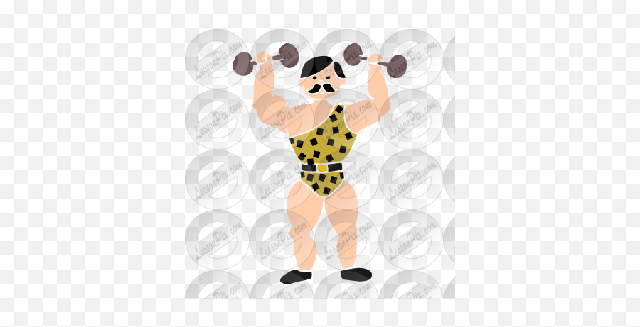 Strongman Stencil For Classroom Therapy Use - Great Weights Emoji,Weight Lifting Clipart