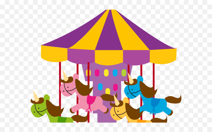 Carousel Clipart Kids Carnival Games - Carousel Clipart Gif Emoji,Carousel Clipart
