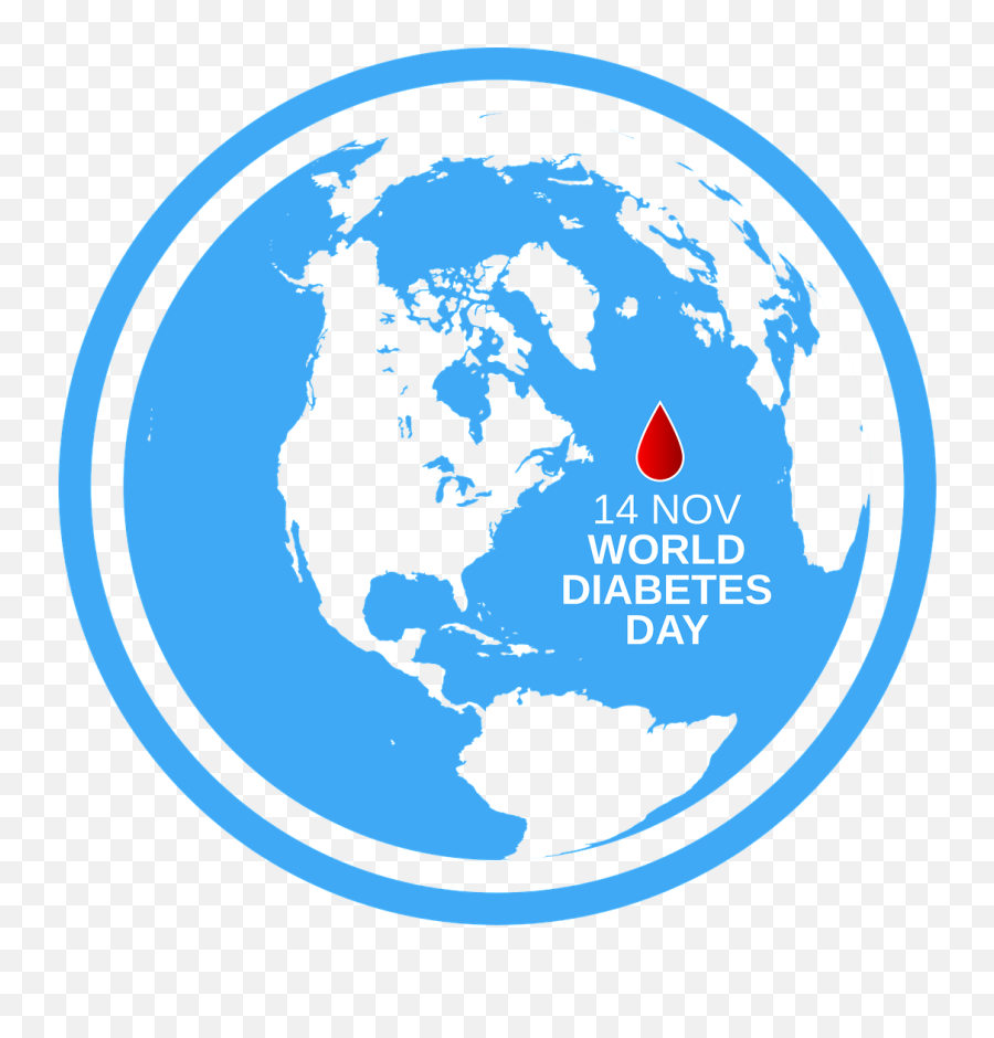 The World Day Of Struggle Against Diabetes 14 Nov Vector - Dünya Vektörel Png Emoji,World Transparent Background