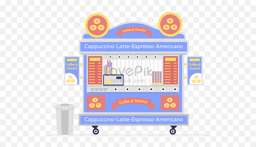 Blue Cute Donut Shop Png Imagepicture Free Download - Horizontal Emoji,Donut Transparent Background