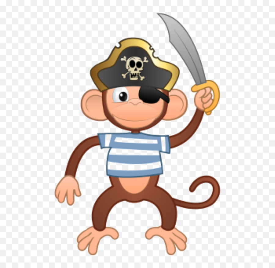 Captain - Monkey Clipart Transparent Background Png Captain Monkey Emoji,Monkey Transparent Background