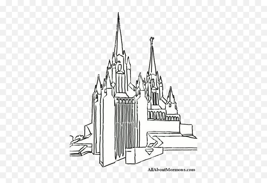 Lds Church House Clip Art - Vertical Emoji,Lds Temple Clipart