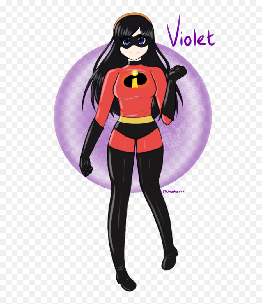 Download Clip Art Free Library Incredibles Drawing Violet - Draw Violet From Incredibles Emoji,The Incredibles Png