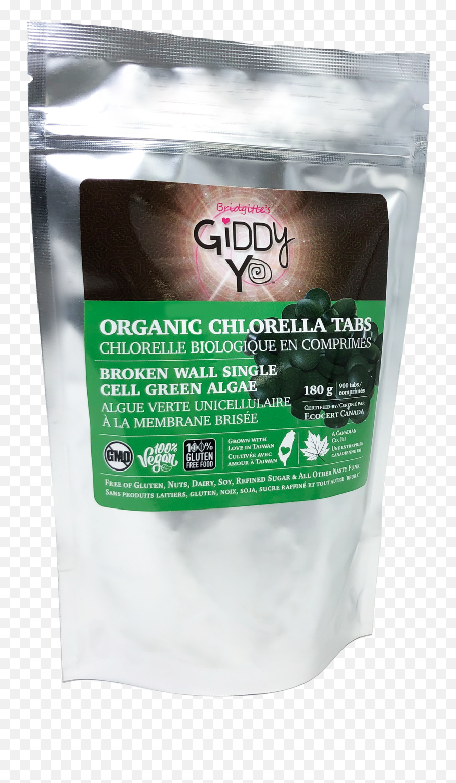 Chlorella Tabs Taiwan Broken Cell Wall 180g Certified Organic - Grape Seed Extract Emoji,Broken Wall Png