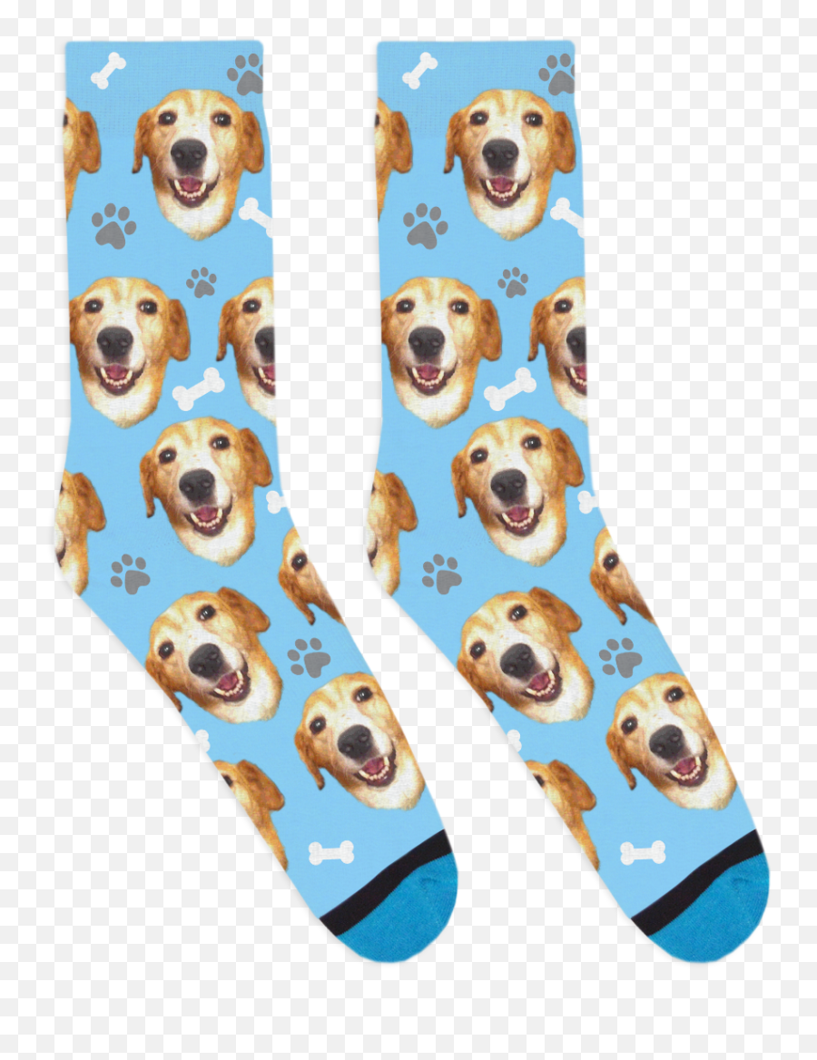 Custom Dog Socks Emoji,Dog Face Png