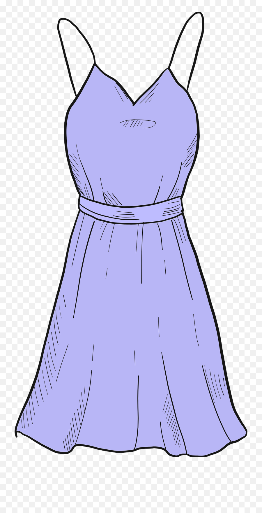 Purple Dress Clipart - Sleeveless Emoji,Dress Clipart