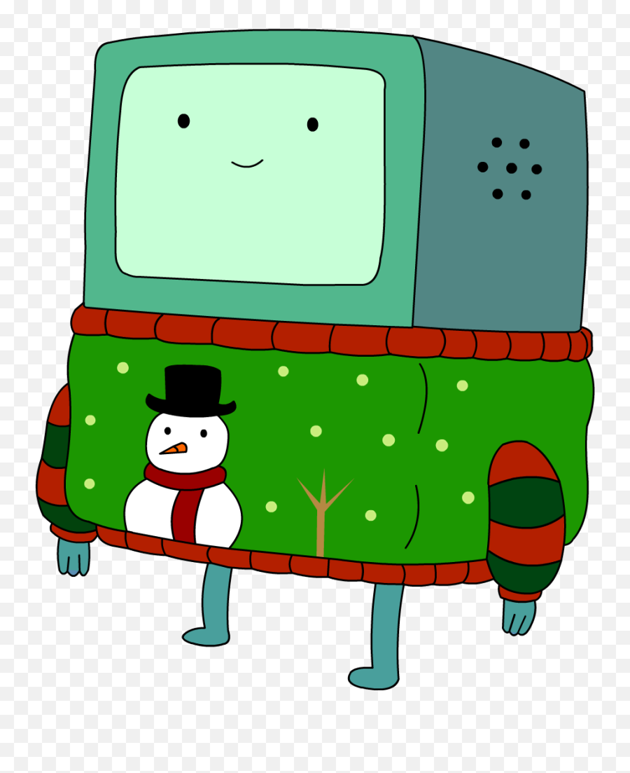 Bmo Adventure Time Transparent - Adventure Time Christmas Png Emoji,Christmas Sweater Clipart