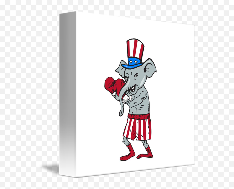 Banner Royalty Free Library Republican Mascot Elephant Emoji,Democrat Donkey Png
