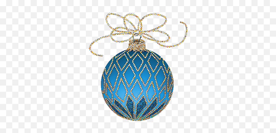 Christmas Ornament Ornament Clipart - Gold And Blue Christmas Png Emoji,Ornament Clipart