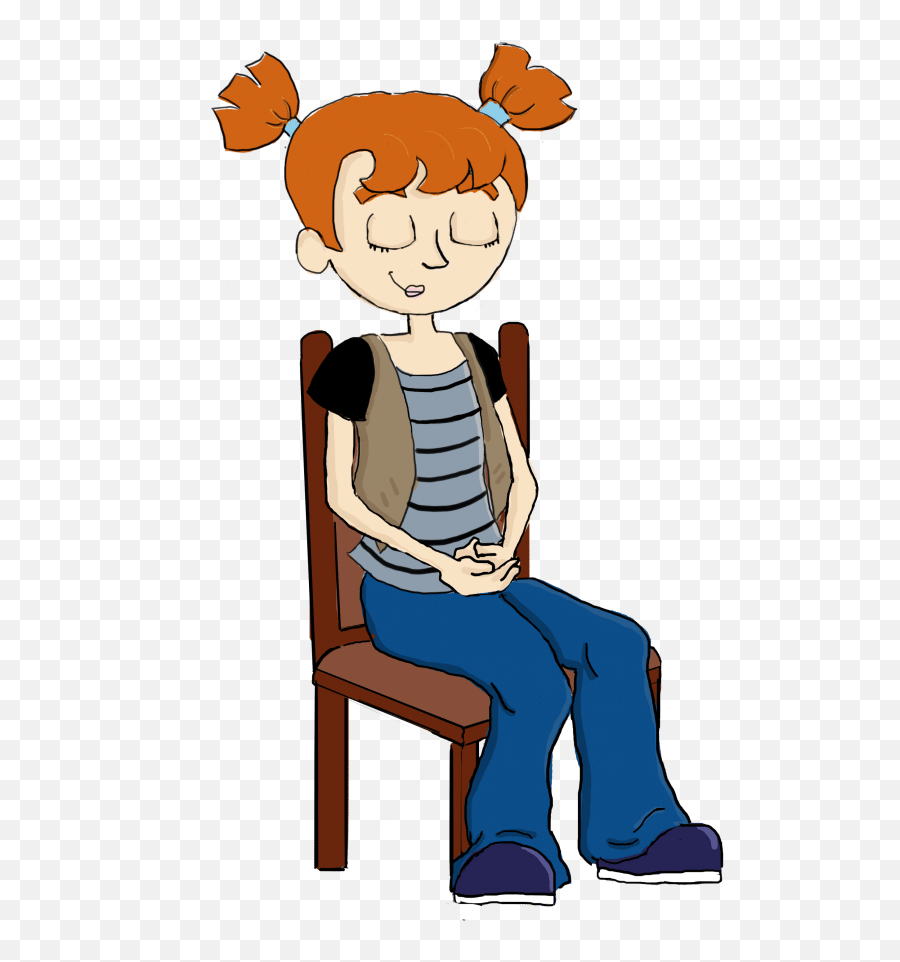 Download Lonely Clipart Anxious Child - Sit Down On Chair Clipart Emoji,Child Clipart