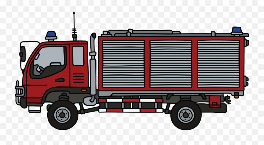 Fire Truck Clipart - Clipartworld Emoji,Firetruck Clipart Black And White
