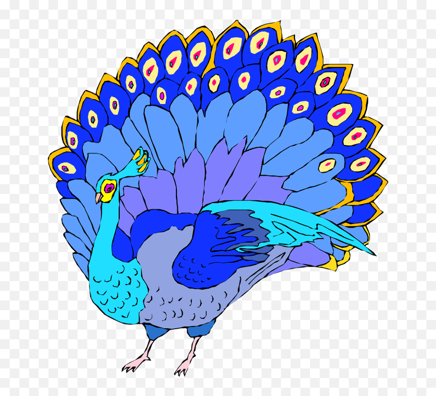 Download Free Peacock Clipart - Picock Clipart Clip Art Emoji,Peacock Clipart