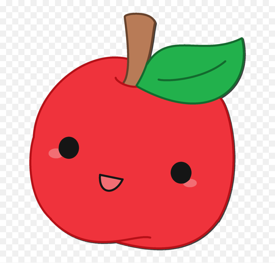 Download Drawing Apples Chibi - Cute Apple Cartoon Png Emoji,Apple Transparent