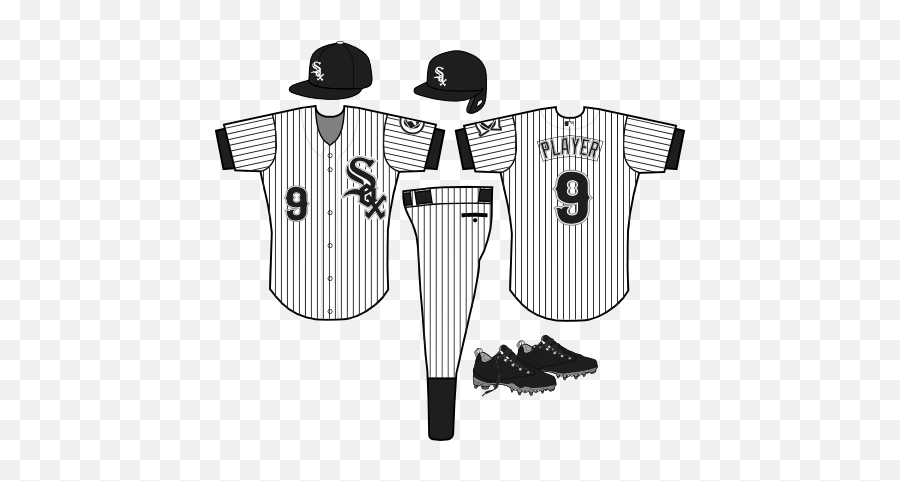 Bmacu0027s Blog Chicago White Sox - Full Baseball Uniform Template Emoji,Chicago White Sox Logo