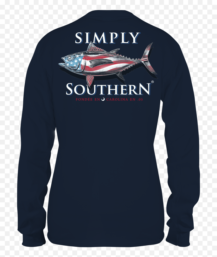 Simply Southern Mens Long Sleeve Tuna - Simply Southern Deer Shirt Emoji,Simply Southern Logo