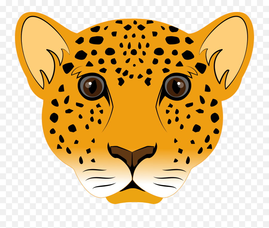 Leopard Face Clipart - Yayoi Kusama Emoji,Leopard Clipart
